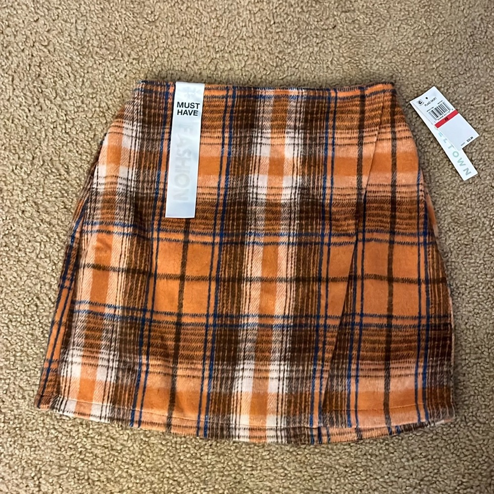 Tinseltown Plaid Mini Skirt